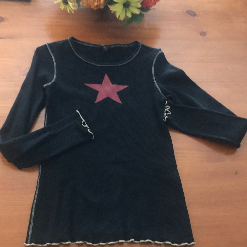 Cute Long Sleeve Ribbed T